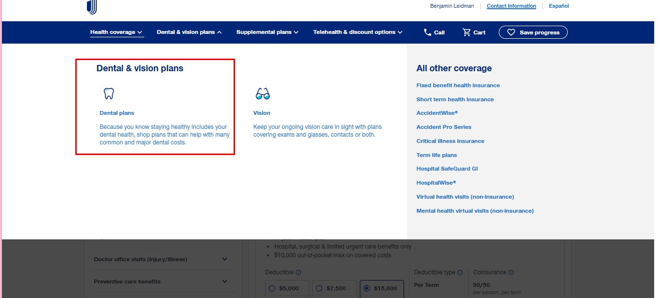 Оформление стоматологической страховки от UHC самостоятельно