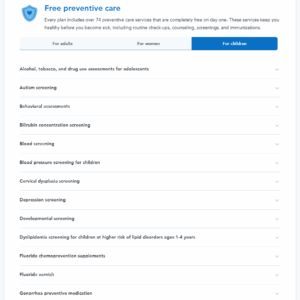 Бесплатные профилактические услуги